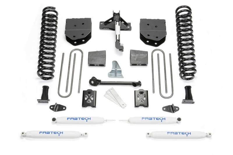 Fabtech — 6" BASIC SYS W/PERF SHKS 05-07 FORD F250 4WD W/O FACTORY OVERLOAD
Basic Lift System w/Shocks