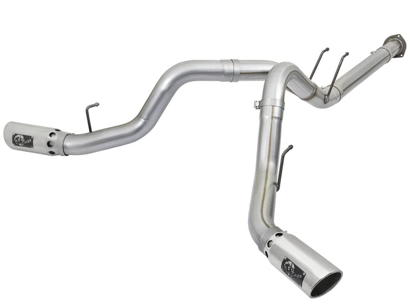 aFe — ATLAS 4 IN Aluminized Steel DPF-Back Exhaust System w/Polished Tip