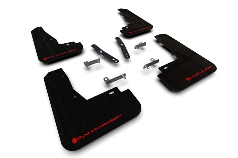Rally Armor — Black Mud Flap/Red Logo