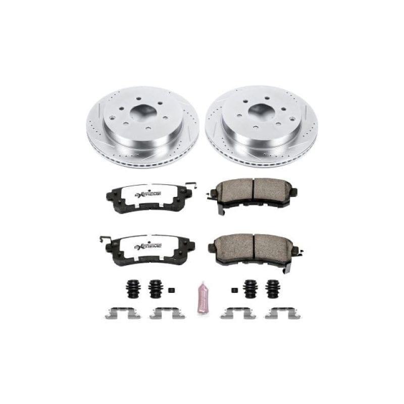 PowerStop — Z36 Truck and SUV Carbon-Fiber Ceramic Brake Pad and Drilled & Slotted Rotor Kit