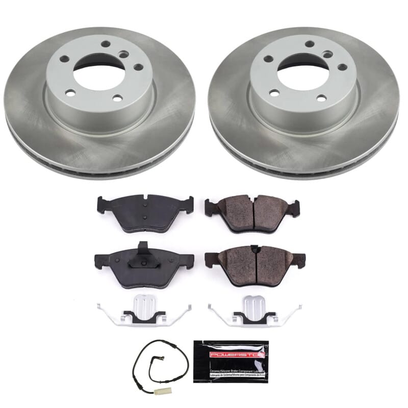 PowerStop — Semi-Coated Rotor and Low-Dust Ceramic Brake Pad Kit