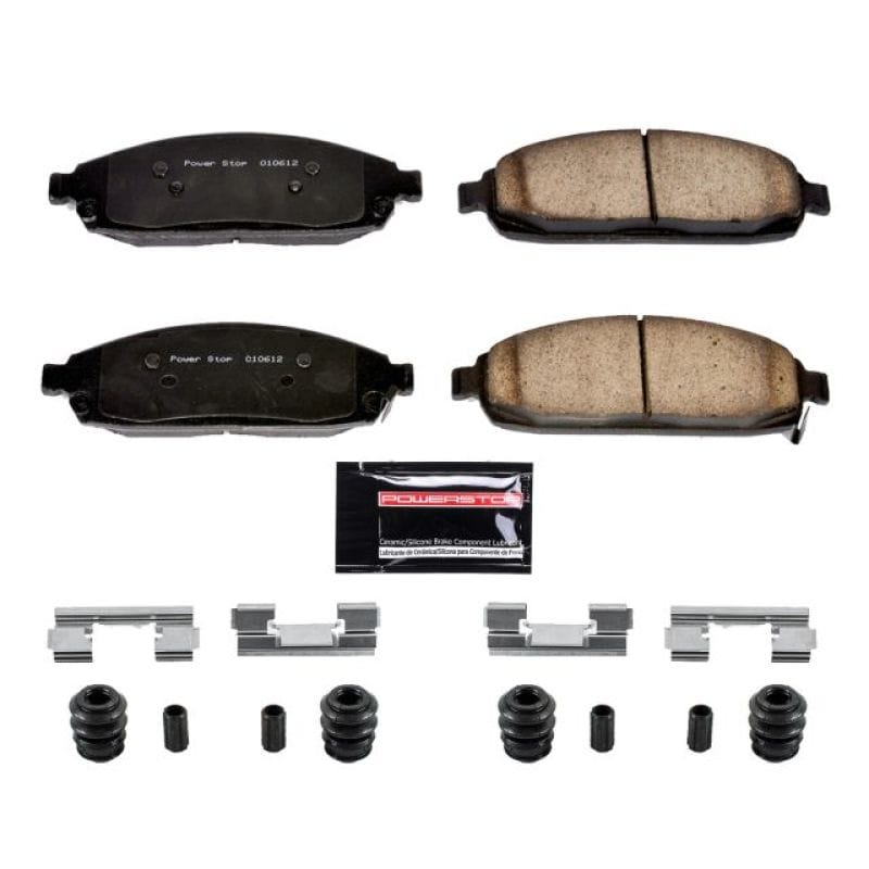 PowerStop — PowerStop - Z23 Daily Driver Carbon-Fiber Ceramic Brake Pads with Hardware Kit