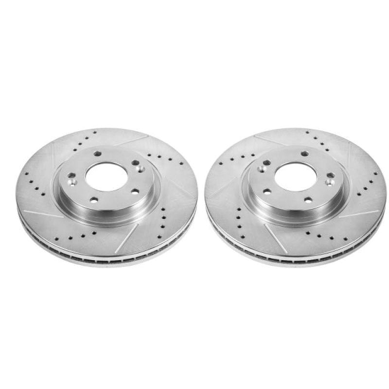 PowerStop — PowerStop Evolution Performance Drilled, Slotted & Plated Brake Rotor Pair