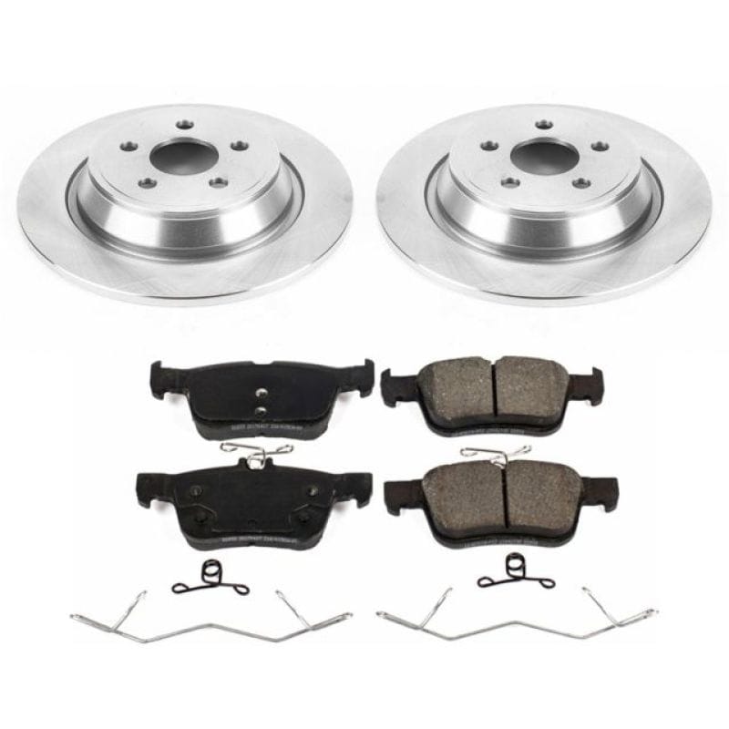 PowerStop — OE Stock Replacement Low-Dust Ceramic Brake Pad and Rotor Kit