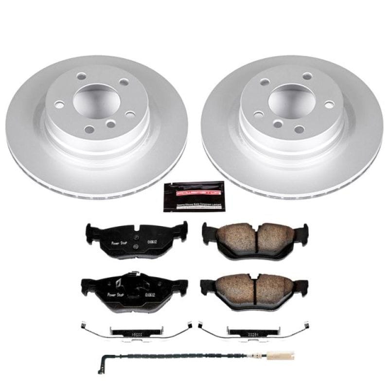 PowerStop — Genuine Geomet Coated Rotor and Carbon-Fiber Ceramic Brake Pad Kit