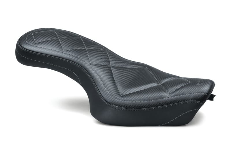 Mustang Motorcycle — Mustang 04-21 Harley Sportster Super Tripper 1PC Seat Carbon- Black