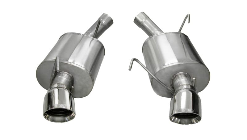 CORSA Performance — 2.5in. Axle-Back Dual Rear Exit with Single 4.0in. Polished Pro-Series Tips