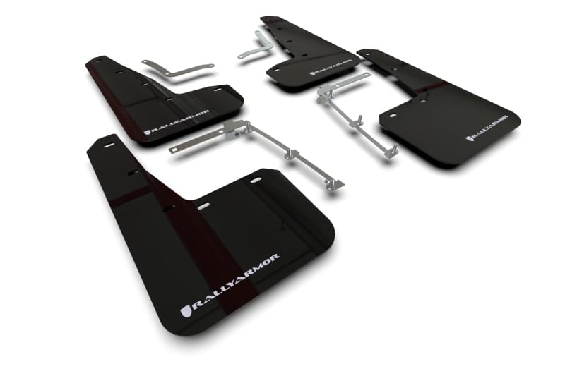 Rally Armor — Black Mud Flap/White Logo