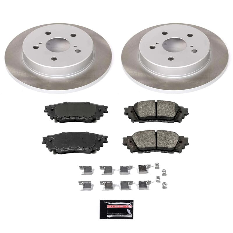 PowerStop — Semi-Coated Rotor and Low-Dust Ceramic Brake Pad Kit