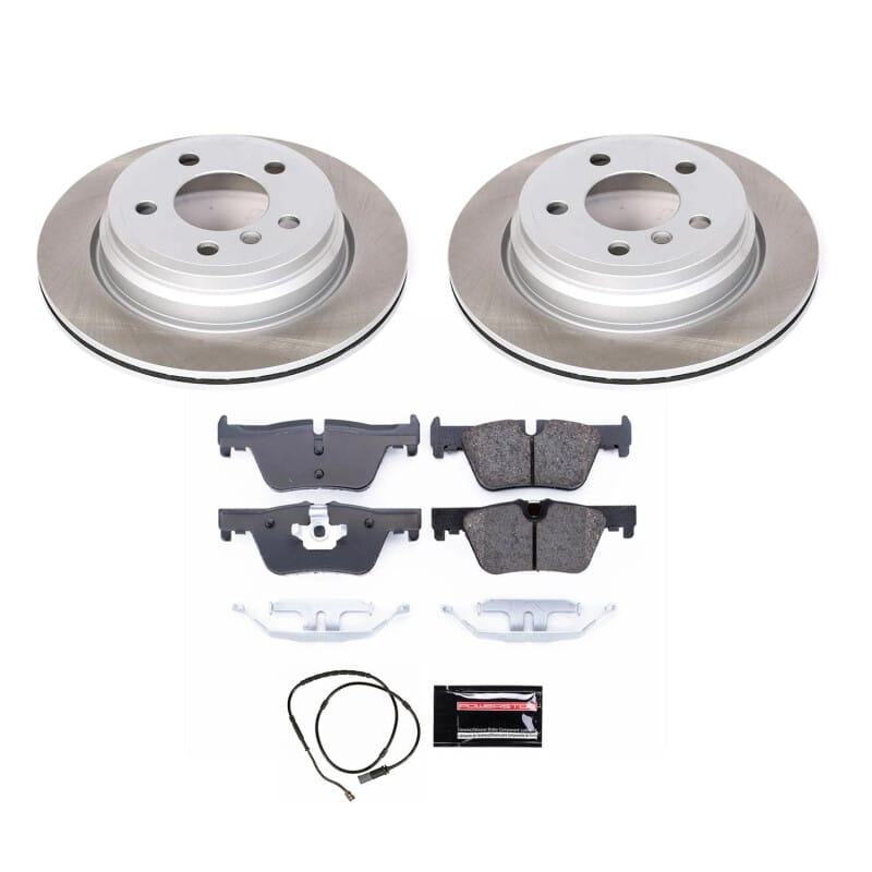 PowerStop — Semi-Coated Rotor and Low-Dust Ceramic Brake Pad Kit