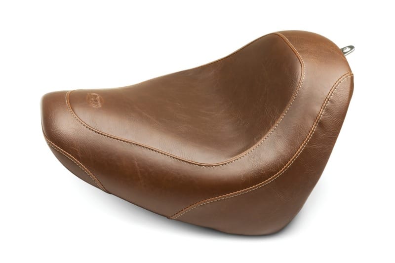 Mustang Motorcycle — Mustang 18-21 Harley Fat Bob Wide Tripper Solo Seat - Brown