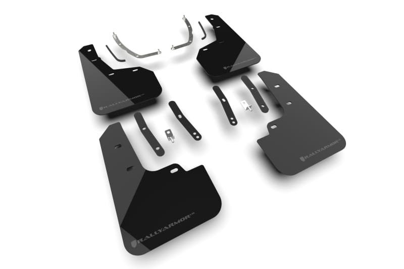 Rally Armor — Black Mud Flap/Dark Grey Logo