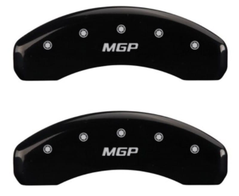 MGP — Set Of 2 Caliper Covers, Engraved Rear: Mgp Black Powder Coat Finish