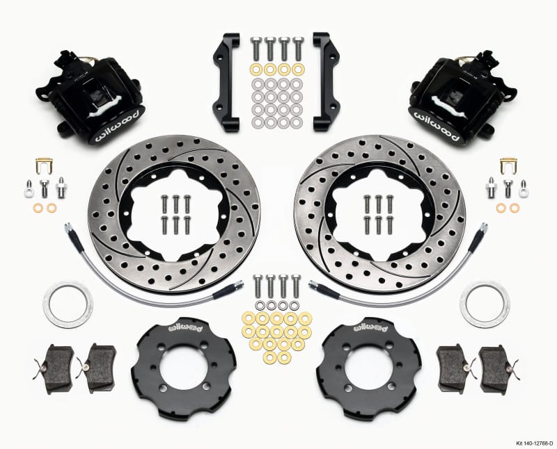 Wilwood — KIT,REAR,FIAT 500,2012-UP,CPB,11.00x.81 DRILLED,W/LINES