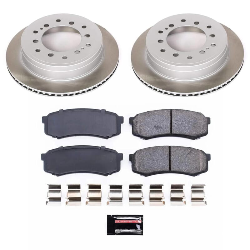 PowerStop — Semi-Coated Rotor and Low-Dust Ceramic Brake Pad Kit