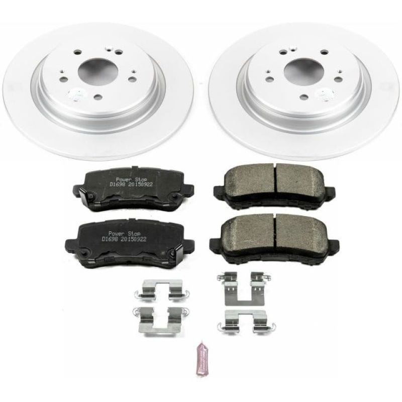 PowerStop — Genuine Geomet Coated Rotor and Low-Dust Ceramic Brake Pad Kit
