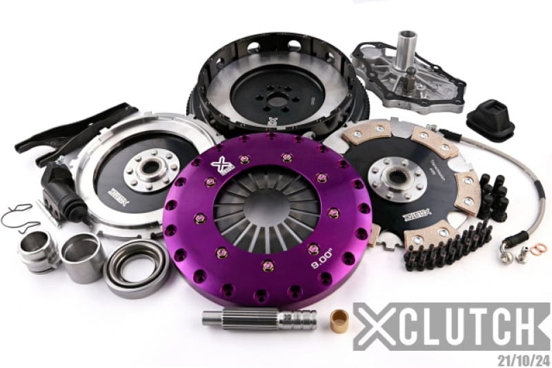 XCLUTCH — Clutch Kit Inc Chromoly Flywheel; 9" Twin Solid Ceramic Clutch Discs