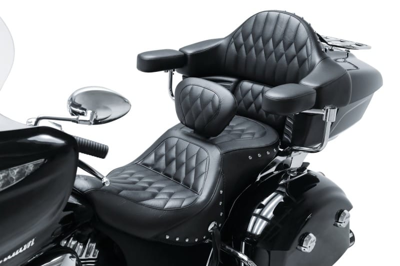 Mustang Motorcycle — Mustang 14-21 Indian Chieftain,Chief,Dk Horse,Roadmaster,Springfield Touring 1PC Seat - Black