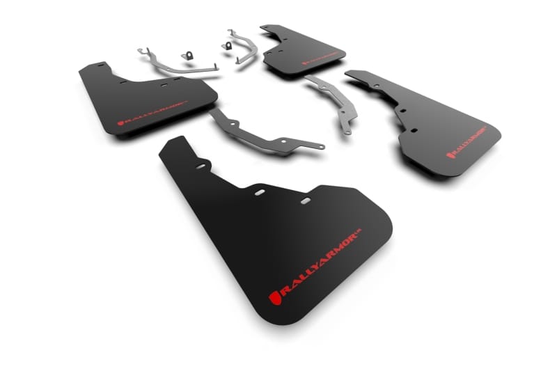 Rally Armor — Black Mud Flap/Red Logo