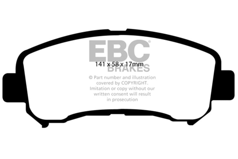 EBC — EBC 14+ Nissan Juke 1.6 Turbo Nismo RS Ultimax2 Front Brake Pads
Disc Brake Pad
