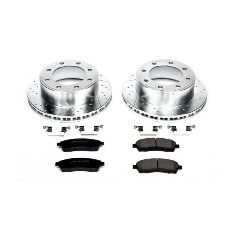 PowerStop — Z23 Daily Driver Carbon-Fiber Ceramic Brake Pad and Drilled & Slotted Rotor Kit