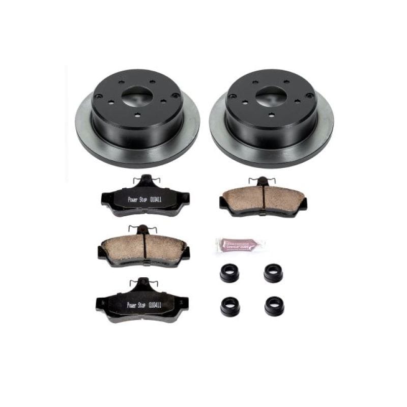 PowerStop — OE Stock Replacement Low-Dust Ceramic Brake Pad and Rotor Kit