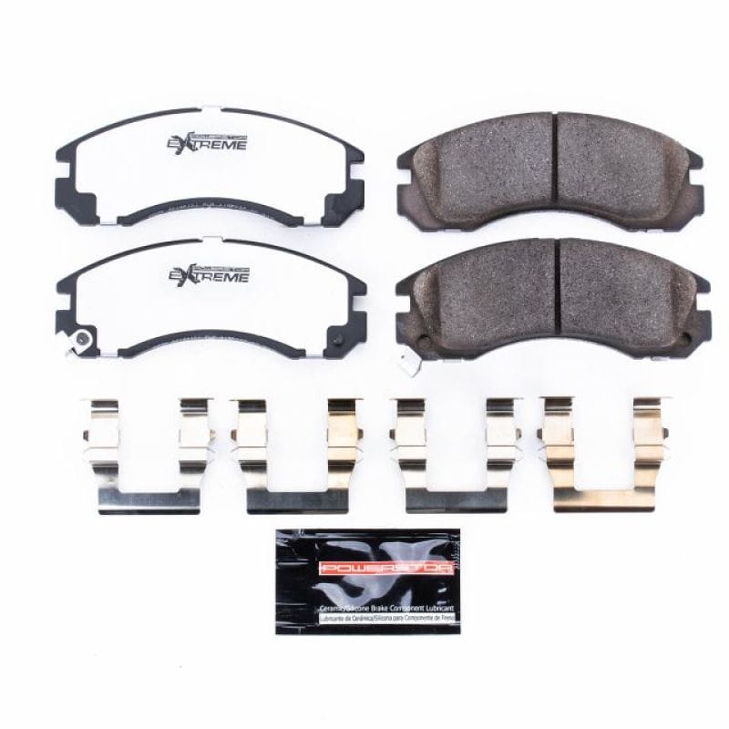 PowerStop — PowerStop - Z26 Performance Carbon-Fiber Ceramic Brake Pads with Hardware Kit