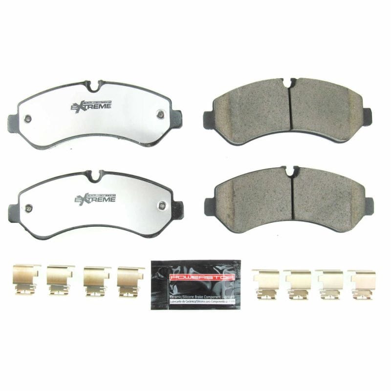 PowerStop — PowerStop - Z36 Truck and SUV Carbon-Fiber Ceramic Brake Pads with Hardware Kit