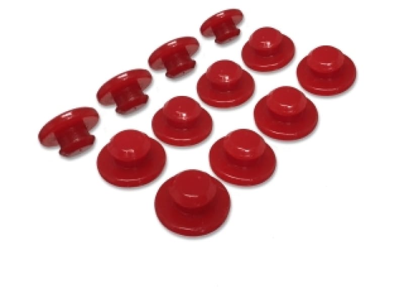 Energy Suspension — Energy Suspension Polaris Seat Grommet Kit - Red