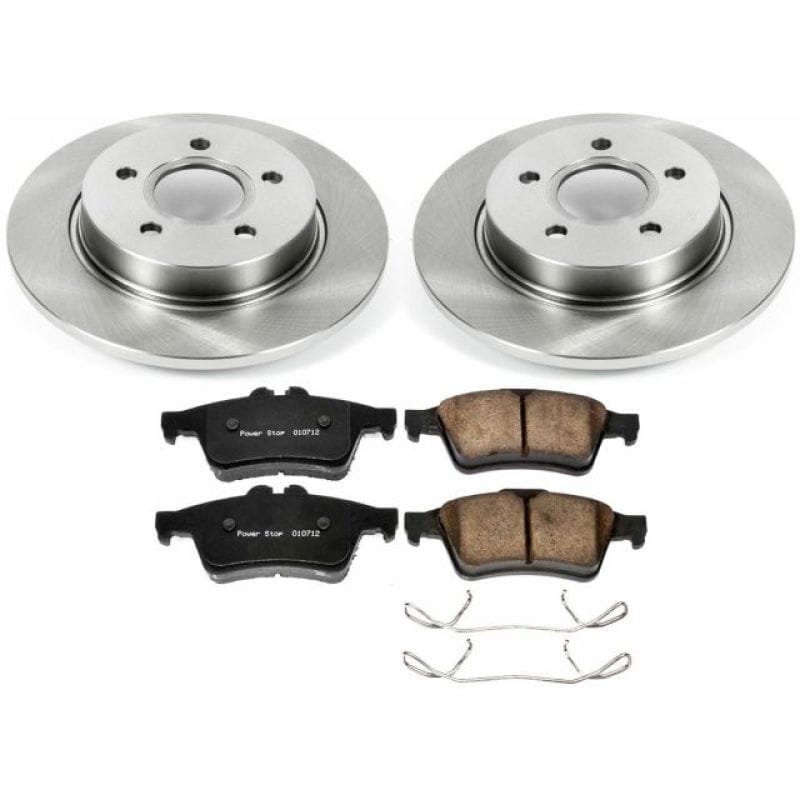 PowerStop — OE Stock Replacement Low-Dust Ceramic Brake Pad and Rotor Kit