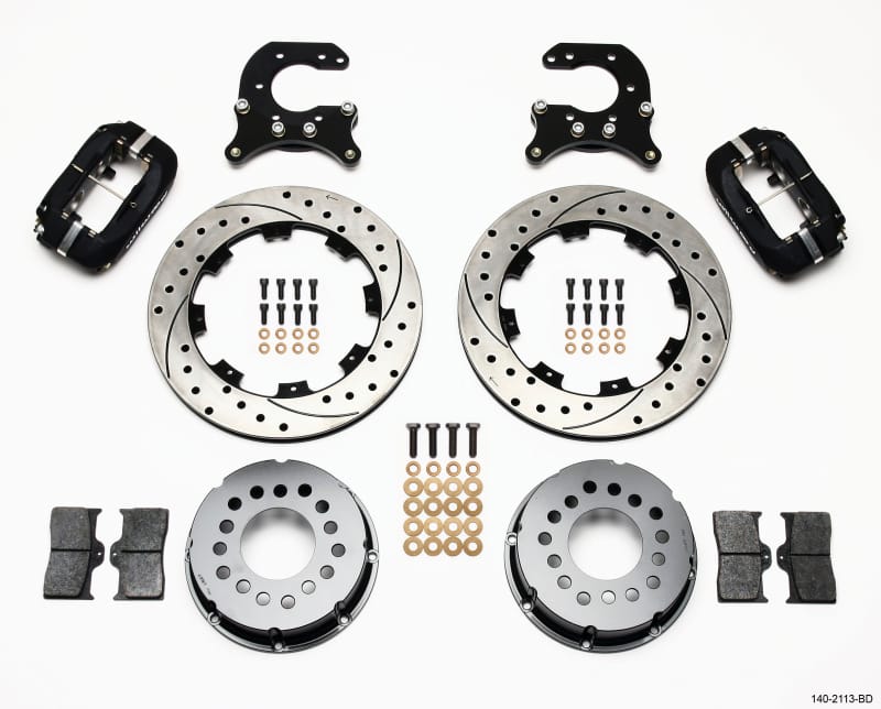 Wilwood — KIT,PRO-STREET,REAR,FDLI,SMALL FORD,2.66 OFFSET,SRP,BLACK POWDER COAT