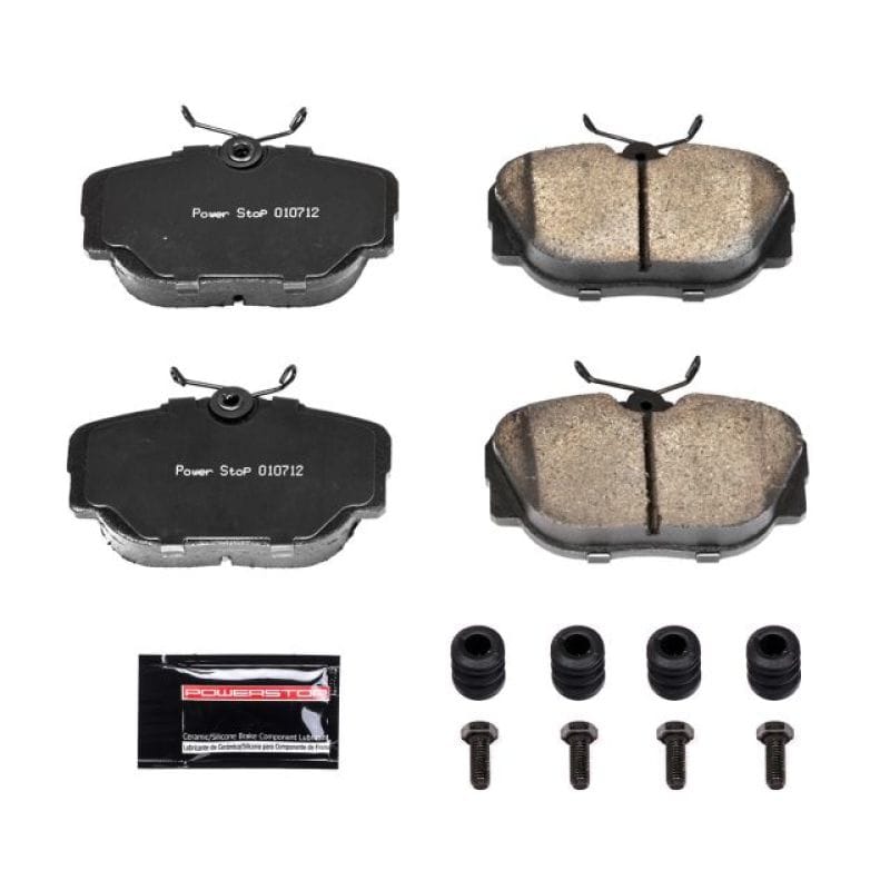 PowerStop — PowerStop - Z23 Daily Driver Carbon-Fiber Ceramic Brake Pads with Hardware Kit