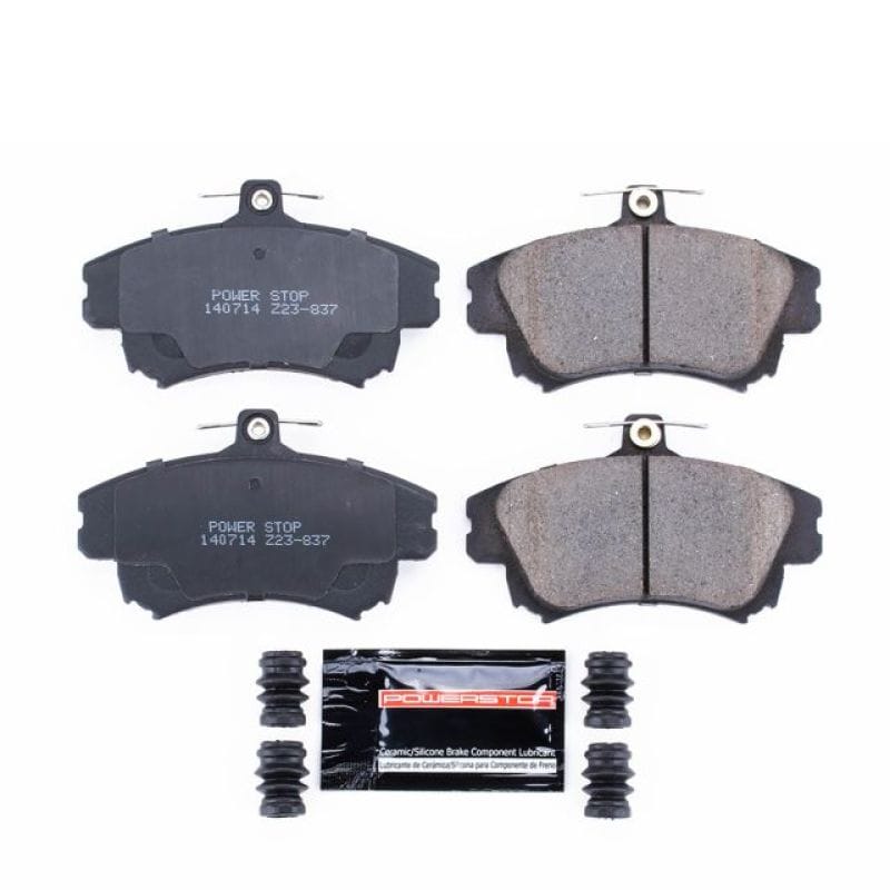 PowerStop — PowerStop - Z23 Daily Driver Carbon-Fiber Ceramic Brake Pads with Hardware Kit