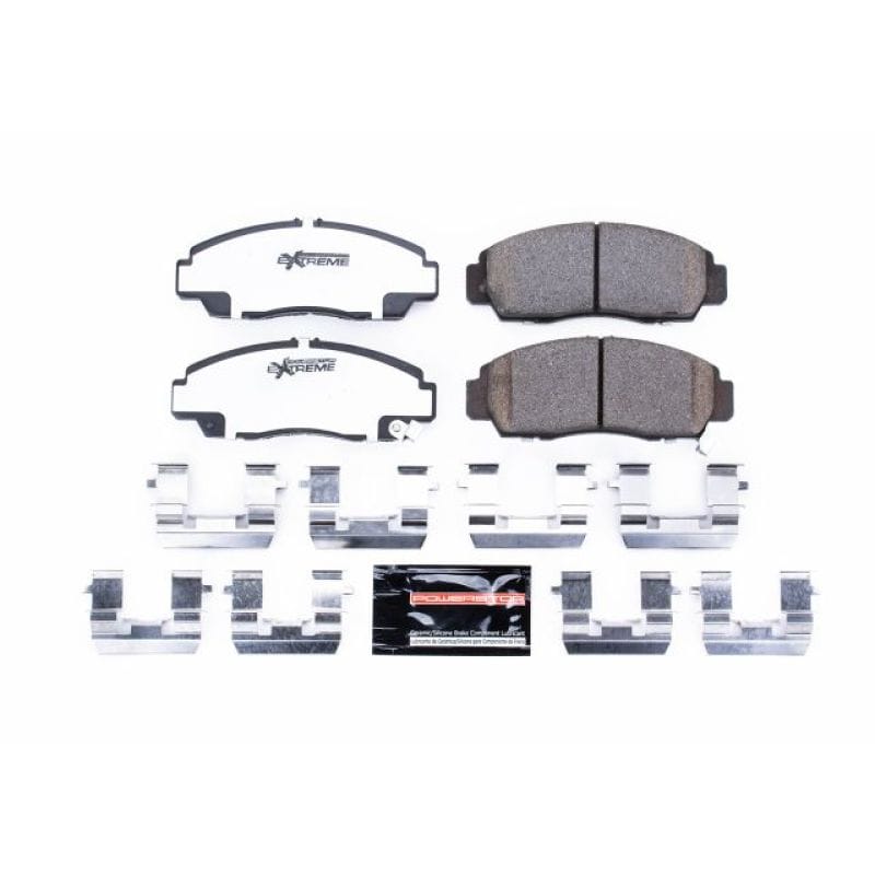 PowerStop — PowerStop - Z26 Performance Carbon-Fiber Ceramic Brake Pads with Hardware Kit