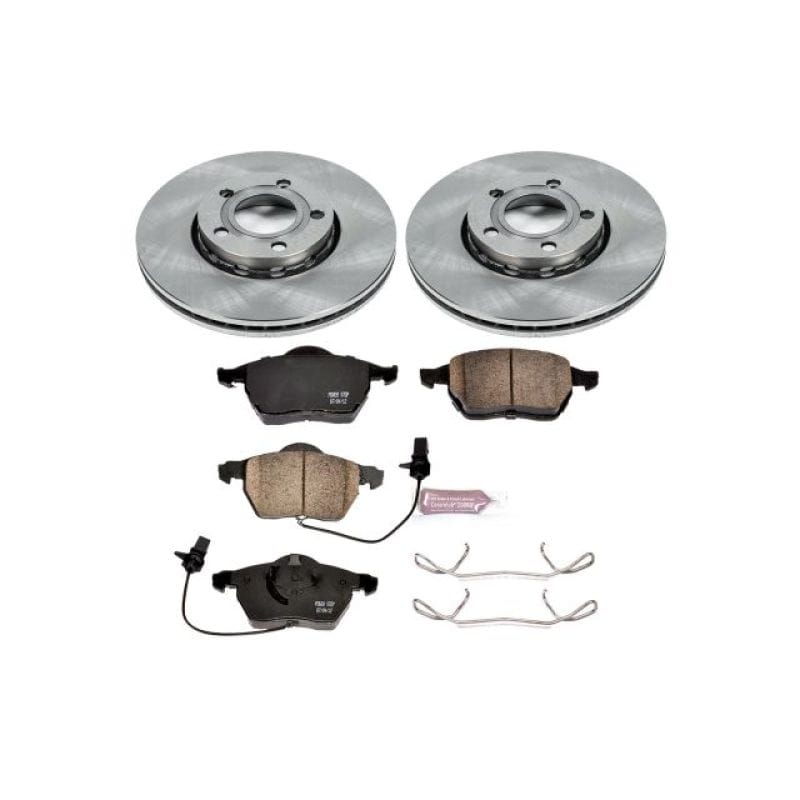 PowerStop — OE Stock Replacement Low-Dust Ceramic Brake Pad and Rotor Kit
