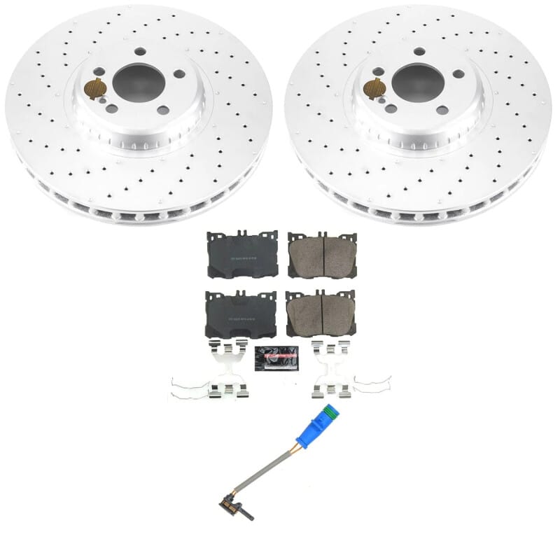 PowerStop — Genuine Geomet Coated Rotor and Carbon-Fiber Ceramic Brake Pad Kit