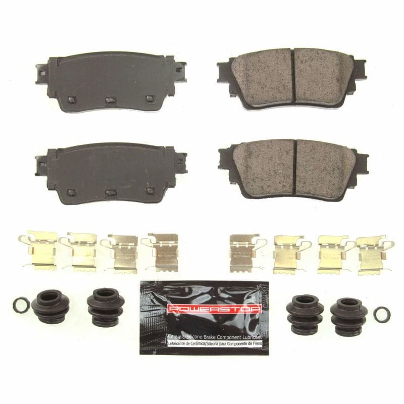 PowerStop — PowerStop - Z23 Daily Driver Carbon-Fiber Ceramic Brake Pads with Hardware Kit