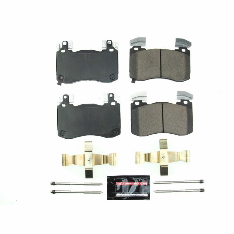 PowerStop — PowerStop - Z23 Daily Driver Carbon-Fiber Ceramic Brake Pads with Hardware Kit
