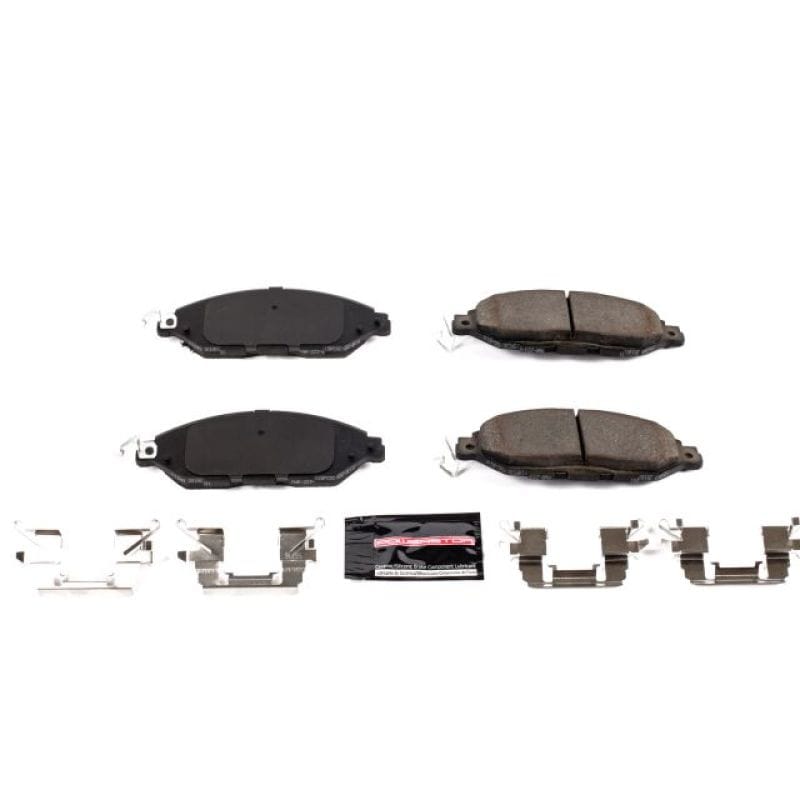 PowerStop — PowerStop - Z23 Daily Driver Carbon-Fiber Ceramic Brake Pads with Hardware Kit