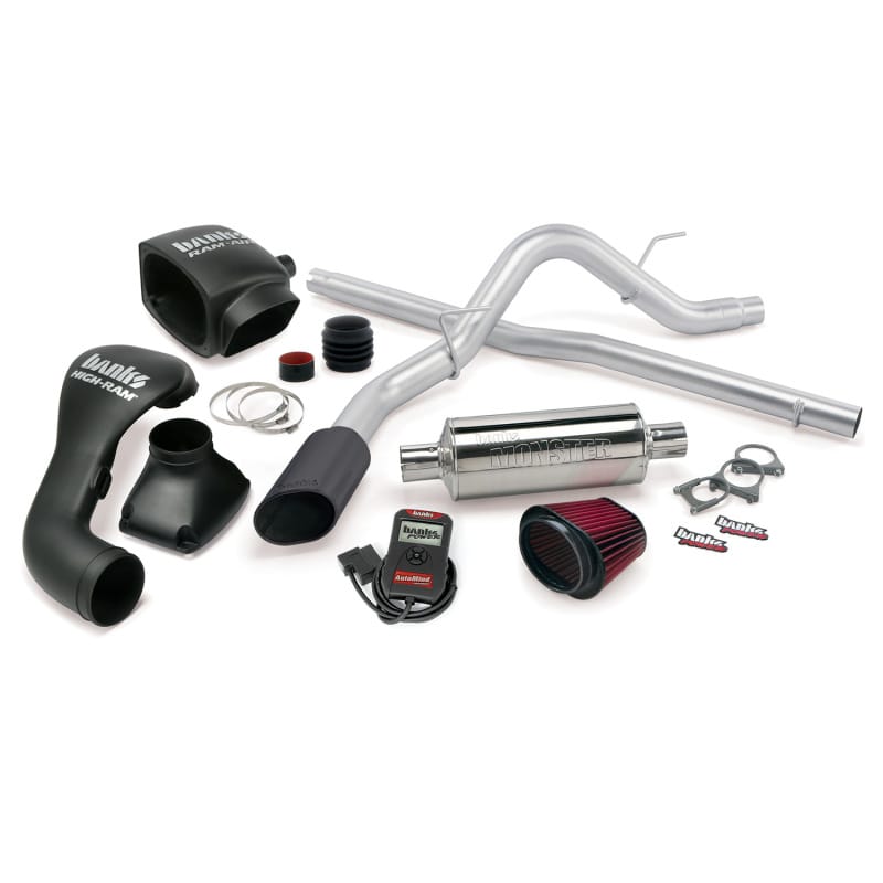 Banks Power — Stinger System; Single Exh; S/S-Black Tip-04-08 Ford 5.4; F-150; SCLB-ECMB
Stinger Bundle, Power System with Single Exit Exhaust, Black Tip