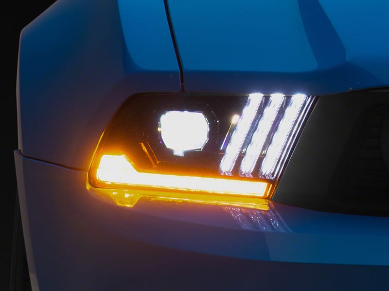 Raxiom — Raxiom 10-12 Ford Mustang LED Projector Headlights SEQL Turn Signals- Blk Housing (Clear Lens)
Headlights