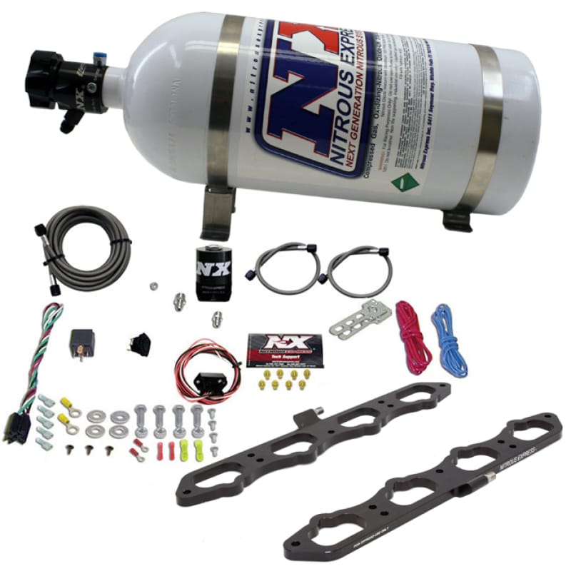 Nitrous Express — Nitrous Express 2018+ Ford 5.0L Coyote Dry Direct Port Plate System w/10lb Bottle
Injection System Kit
N2OSys