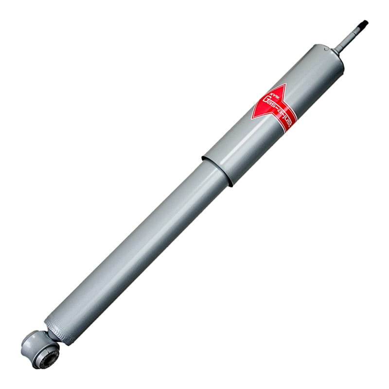 KYB — The KYB Gas-a-just monotube shock absorber has additional performance advantages over the traditional twin-tube design: It can instantly, automatically adjust to your performance needs and never experiences fade due to aeration. The KYB Gas-a-just has two separate working chambers: An air-free hydraulic piston and valve area for responsiveness and control, and a second high-pressure nitrogen gas area with a floating piston that provides a comfortable ride during normal driving and adds instant p
High Pressure Monotube Gas Shock