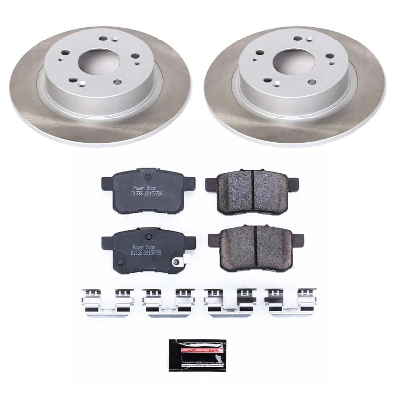PowerStop — Semi-Coated Rotor and Low-Dust Ceramic Brake Pad Kit