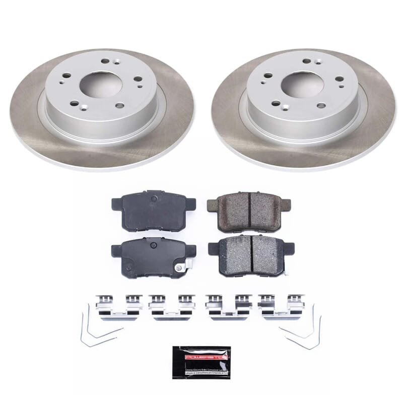 PowerStop — Semi-Coated Rotor and Low-Dust Ceramic Brake Pad Kit