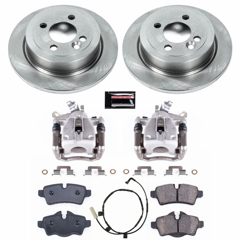 PowerStop — OE Stock Replacement Low-Dust Ceramic Brake Pad, Rotor and Caliper Kit