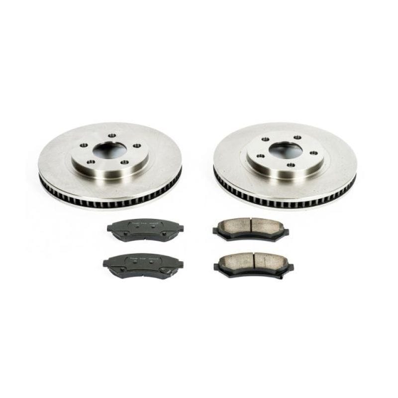PowerStop — OE Stock Replacement Low-Dust Ceramic Brake Pad and Rotor Kit