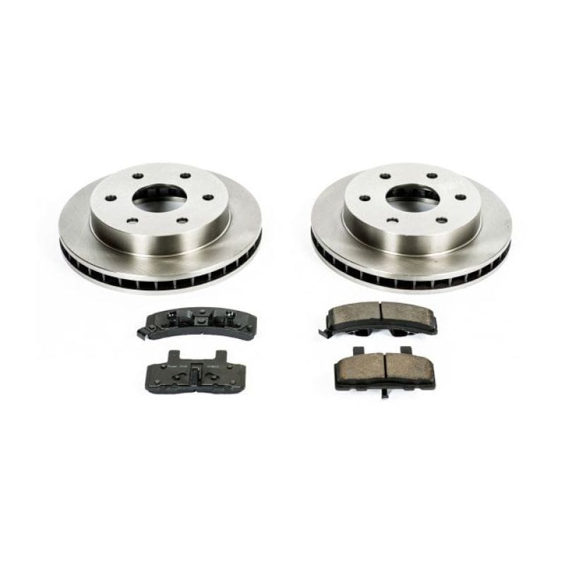 PowerStop — OE Stock Replacement Low-Dust Ceramic Brake Pad and Rotor Kit