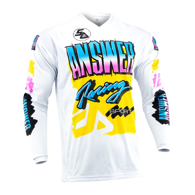 Answer — Answer 26 LE Syncron Artifacts Jersey 50 Years Neon Yellow/White/Blue Youth - Small