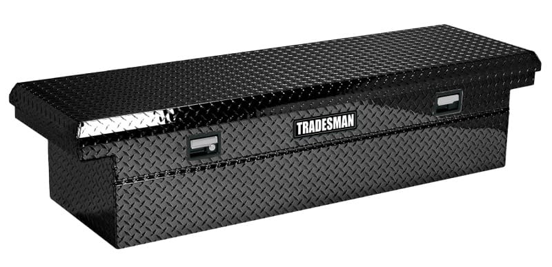 Tradesman — Tradesman Aluminum Economy Cross Bed Low-Profile Truck Tool Box (70in.) - Black